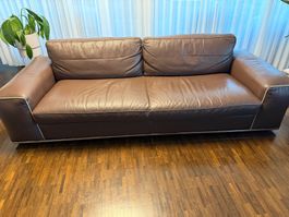 Leder 4er Sofa