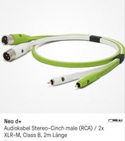 Neo d+ Audiokabel Stereo-Cinch male (RCA) / 2x XLR-M, Class