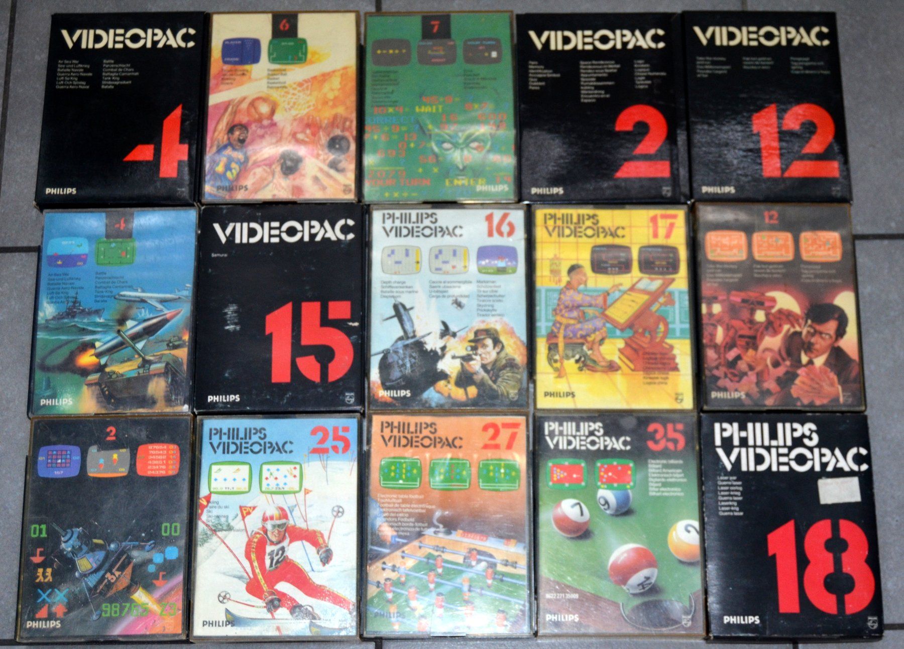 Spiele: Philips Videopac 15 Spiele / 15 jeux – Gebraucht aus Collonges von arashee