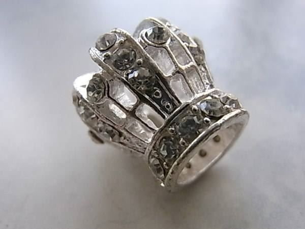 Anhänger: Anhänger Krone 3D mit Strass 17x17mm – Neu (gemäss Beschreibung) aus Alpnachstad von perlengaby 2