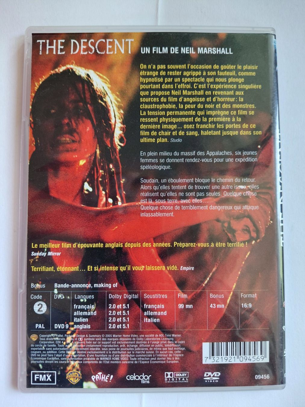 Alle DVDs: The descent – Gebraucht aus Denges von Hellboy10 1