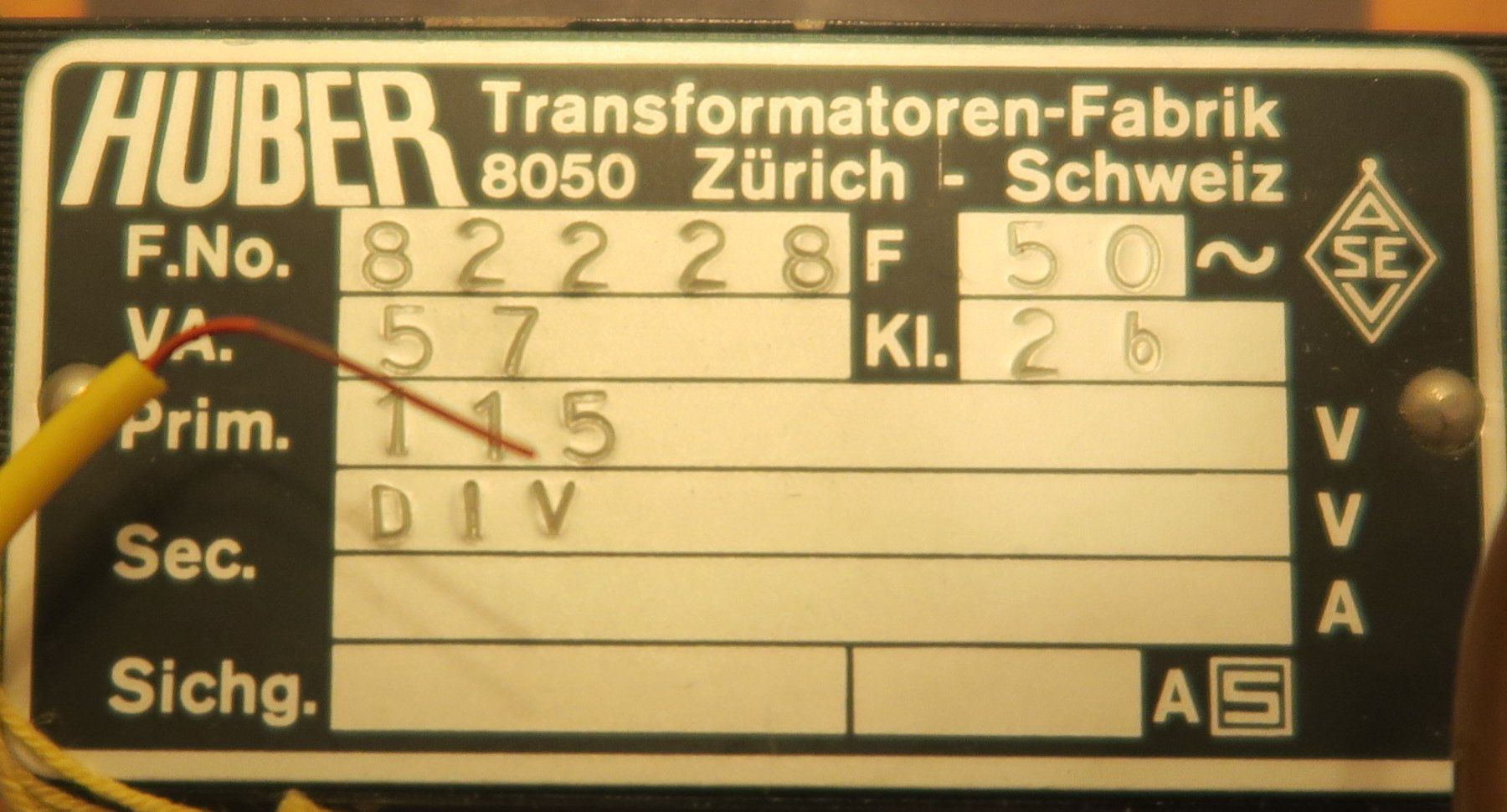 Componenti elettronici: Transformer 115V (Vintage) – Usato da Rüti ZH venduto da Xokimilko 3