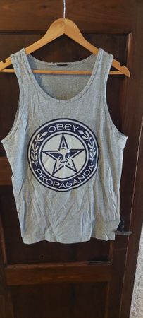 Vintage Débardeur Obey Propaganda gris - taille M 