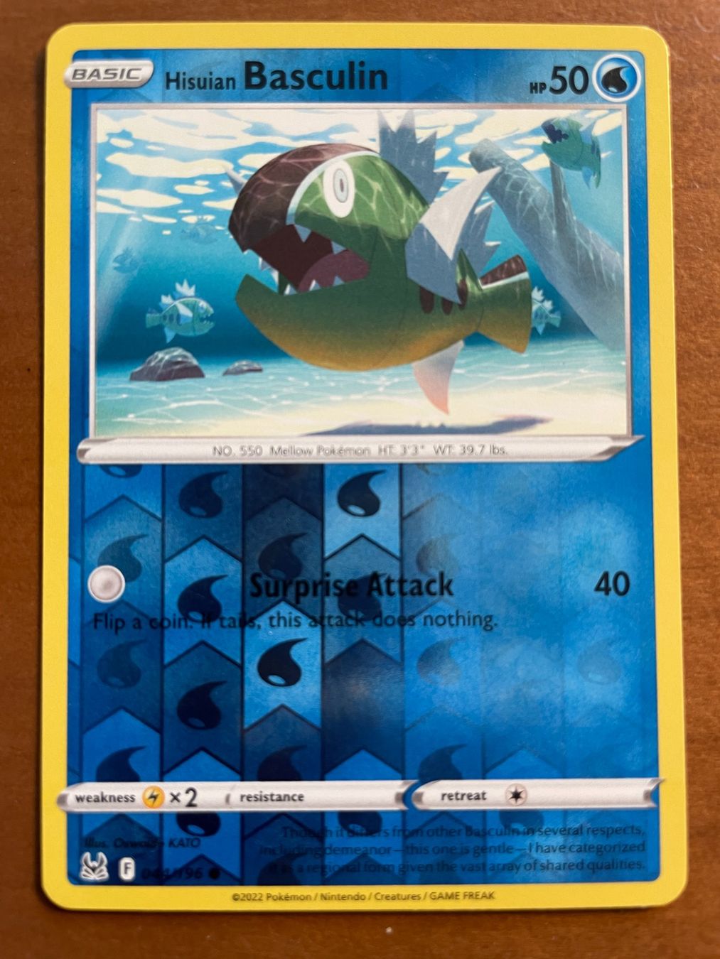 Pokemon Hisuian-Basculin Reverse (Versand gratis) (Neu (gemäss ...