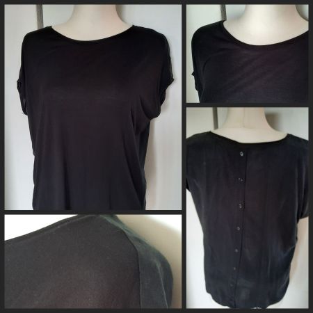 ***OPUS*** Blusenshirt schwarz Gr. 44