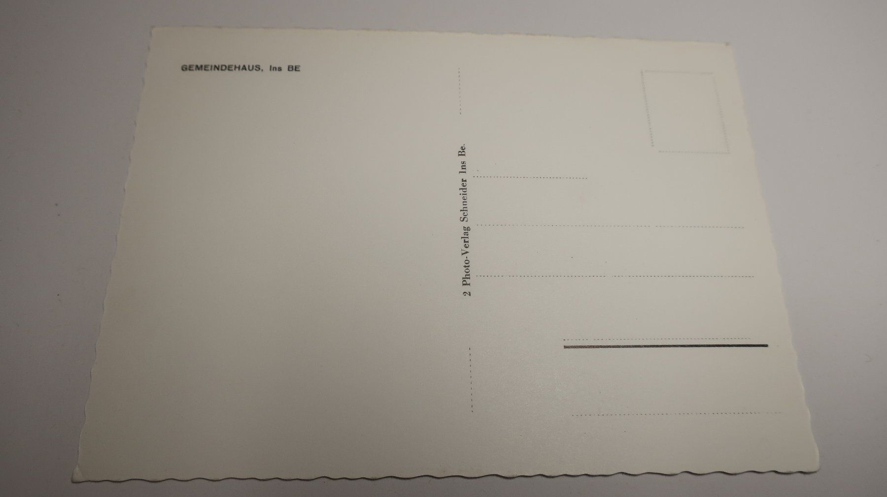 Cartoline postali: Gemeindehaus Ins BE – Usato da Cormoret venduto da Pascalll2001 2