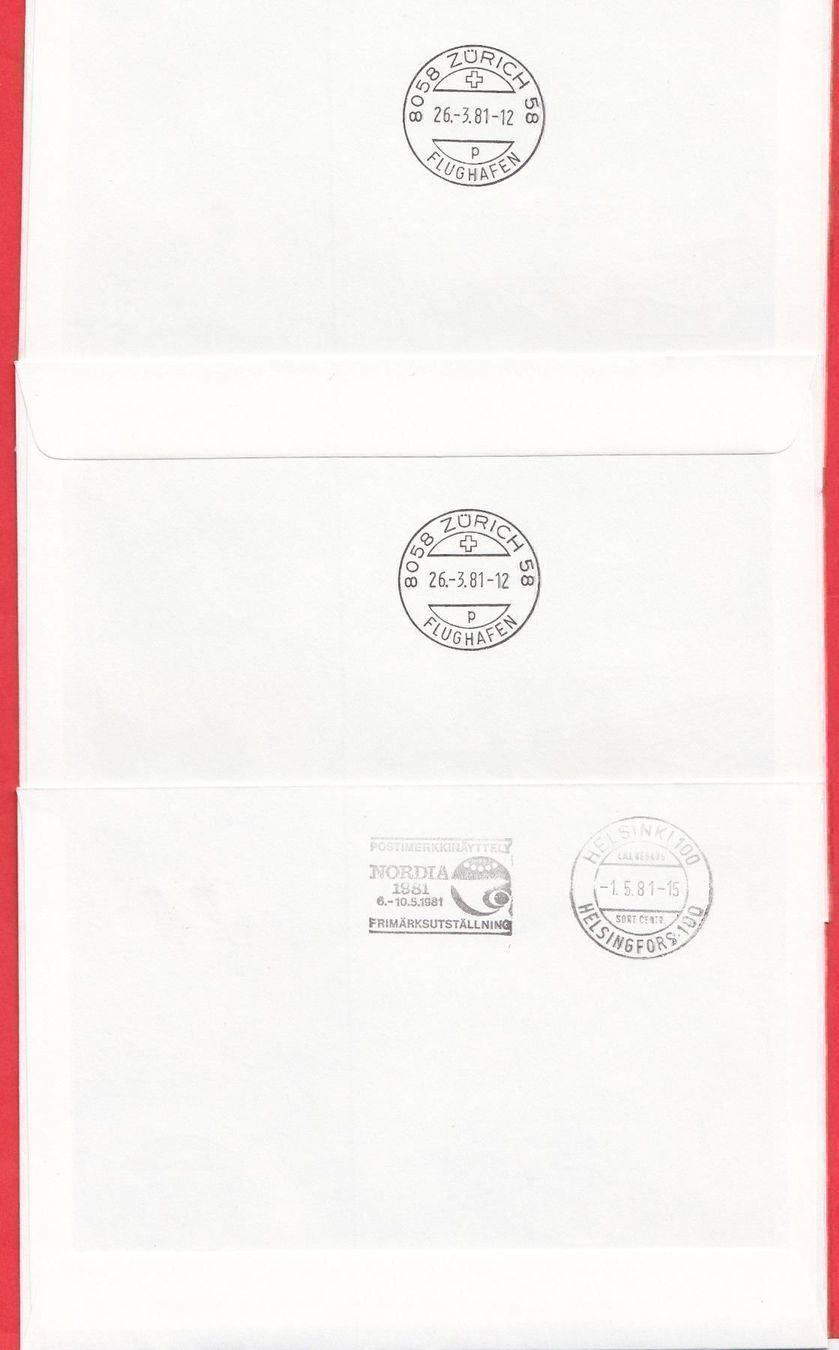 Tutti i francobolli: 1981  5  Teiliges Set mit 5 Spezial Flügen – Nuovo (secondo la descrizione) da Adliswil venduto da Aenti 6