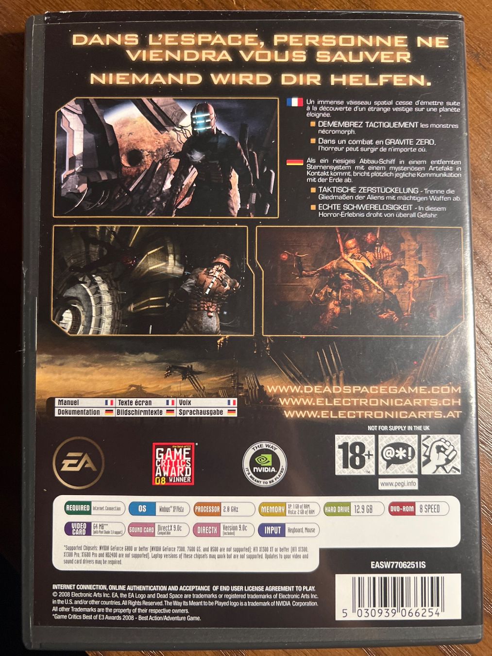 Spiele: Dead Space (PC DVD) – Gebraucht aus Therwil von annickfankhauser 1