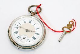 Taschenuhr Silber ca1895 Schlüsselaufzug