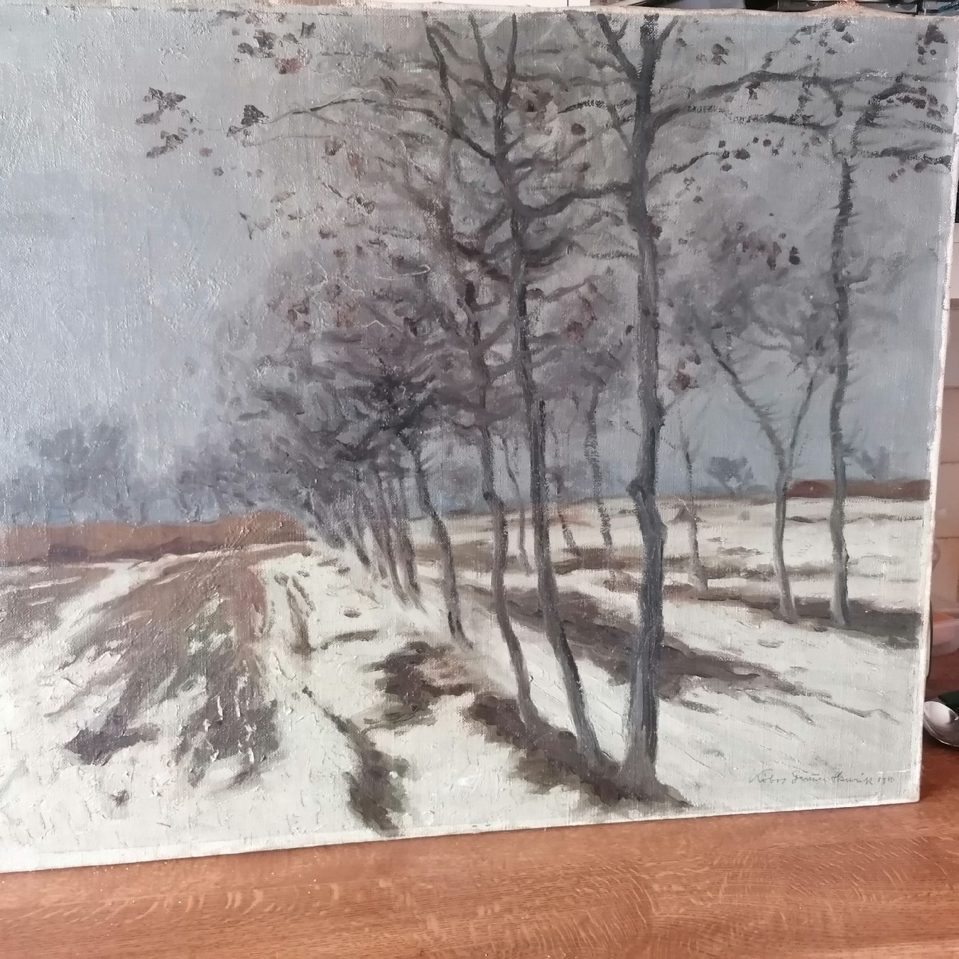 Dipinti: Inverno. Olio su tela. – Usato da Mendrisio venduto da Accamuta 1