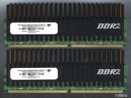 2 x 2GB PATRIOT PC2-8500U / DDR2-1066 C5 (2x)