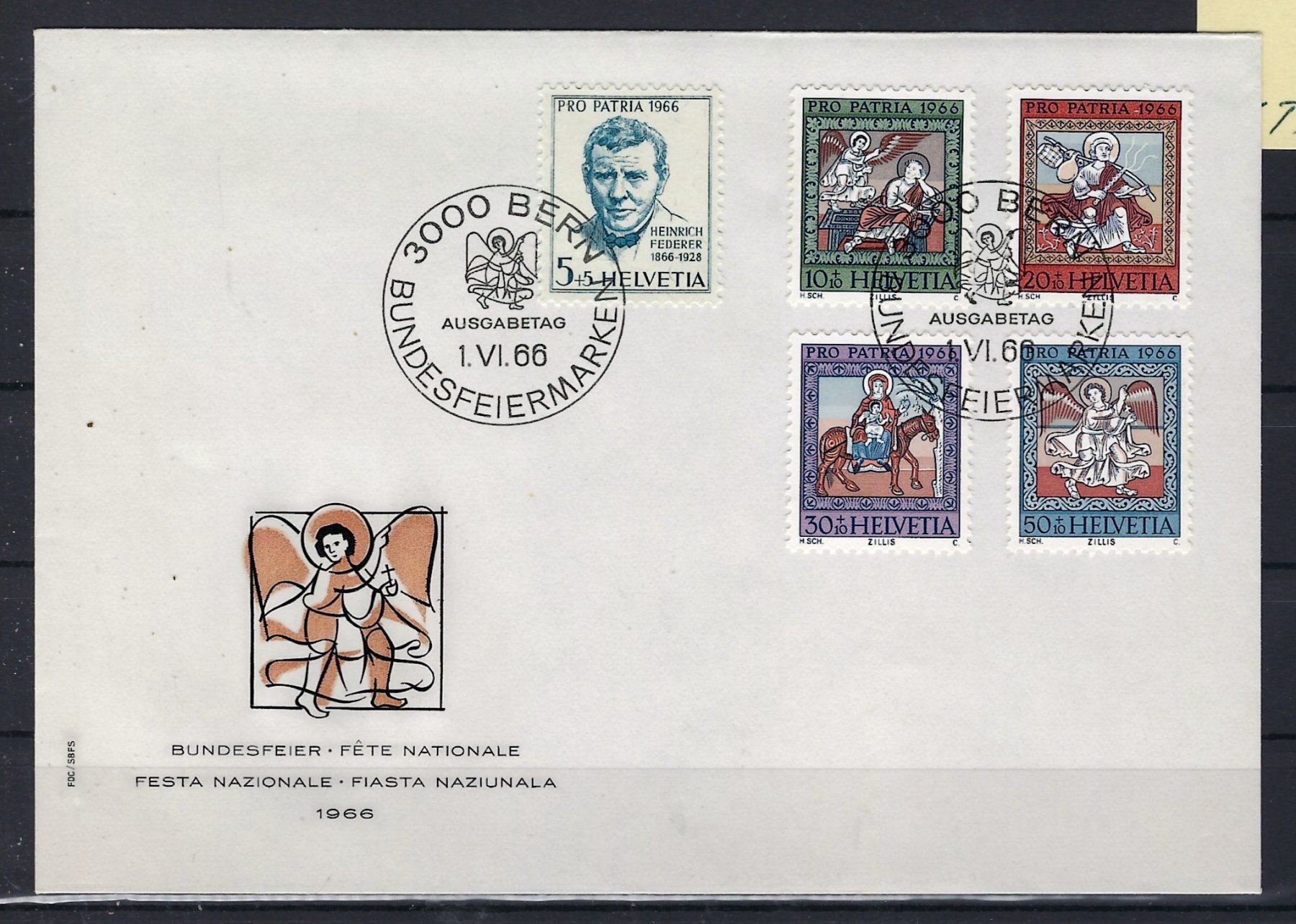 Tutti i francobolli: 1966 Pro Patria Et.   15988 – Usato da Lunden venduto da Animus999