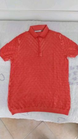 Neues Poloshirt von Kangra 48 M Korallrot