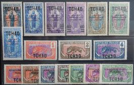 Tschad Franz. Kolonie ex. Kat. 1-33 */(*)/gest. 1915/24
