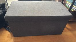 Grauer Hocker / Aufbewahrungsbox!