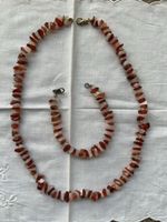 Kette und Armband mit Karneol Bergkristall