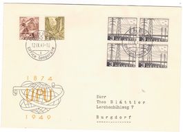 Lettre de Genève cachet S310 pour Burgdorf le 12.IX.49