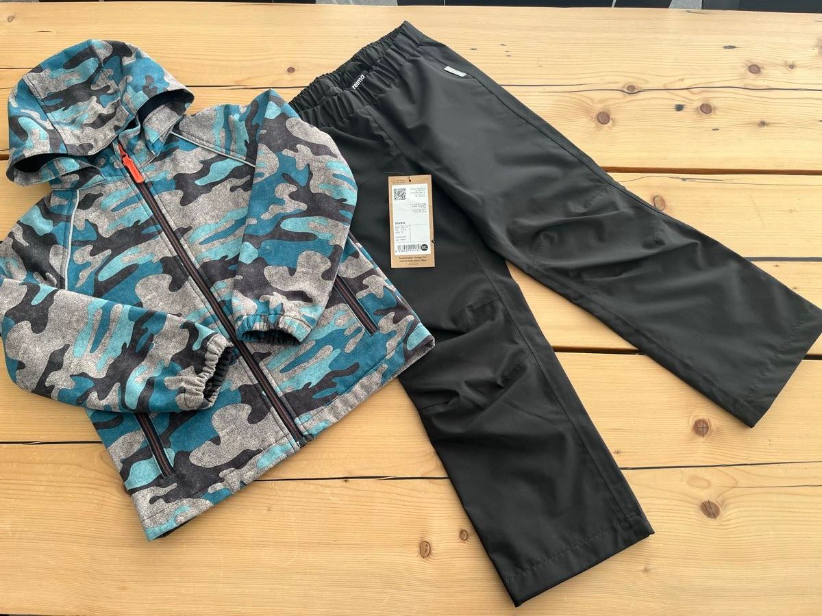 Reima Giacche & Cappotti: Reima Regenhose & Name It Softshelljacke / Regen- Jacke 122 – Usato da Davos Dorf venduto da AJRMBA 9