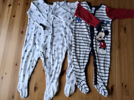 Strampler 3er Set C&A Mickey Micky Gr. 86/92 guter Zustand