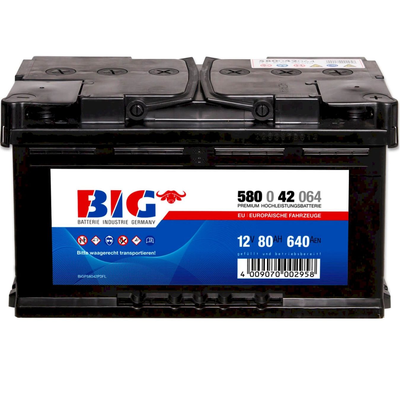Batterie: BIG Autobatterie 12V 80Ah – Nuovo e nell'imballaggio originale da Bottighofen venduto da zaap