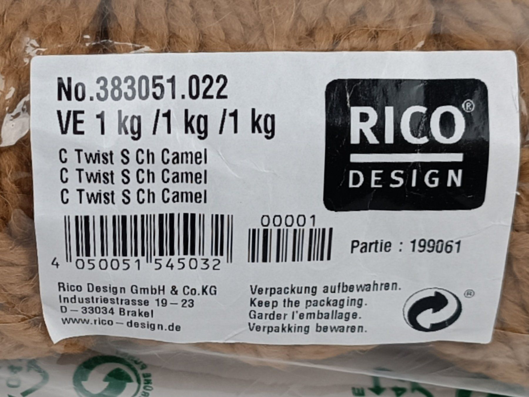 Lana: RICO DESIGN dicke Wolle Kamelbraun 9 Stk. – Nuovo (secondo la descrizione) da Suhr venduto da Restwert_Suhr 8