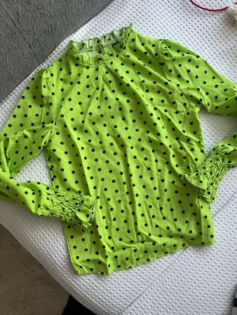 ROMANTIC BLUSE NEU GRUEN GR XS