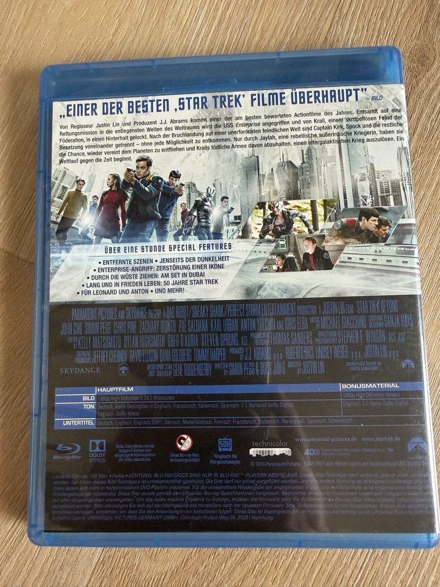 Tutti i DVDs: Star Trek Beyond (Blu-Ray) – Usato da Nürensdorf venduto da agwils7 1