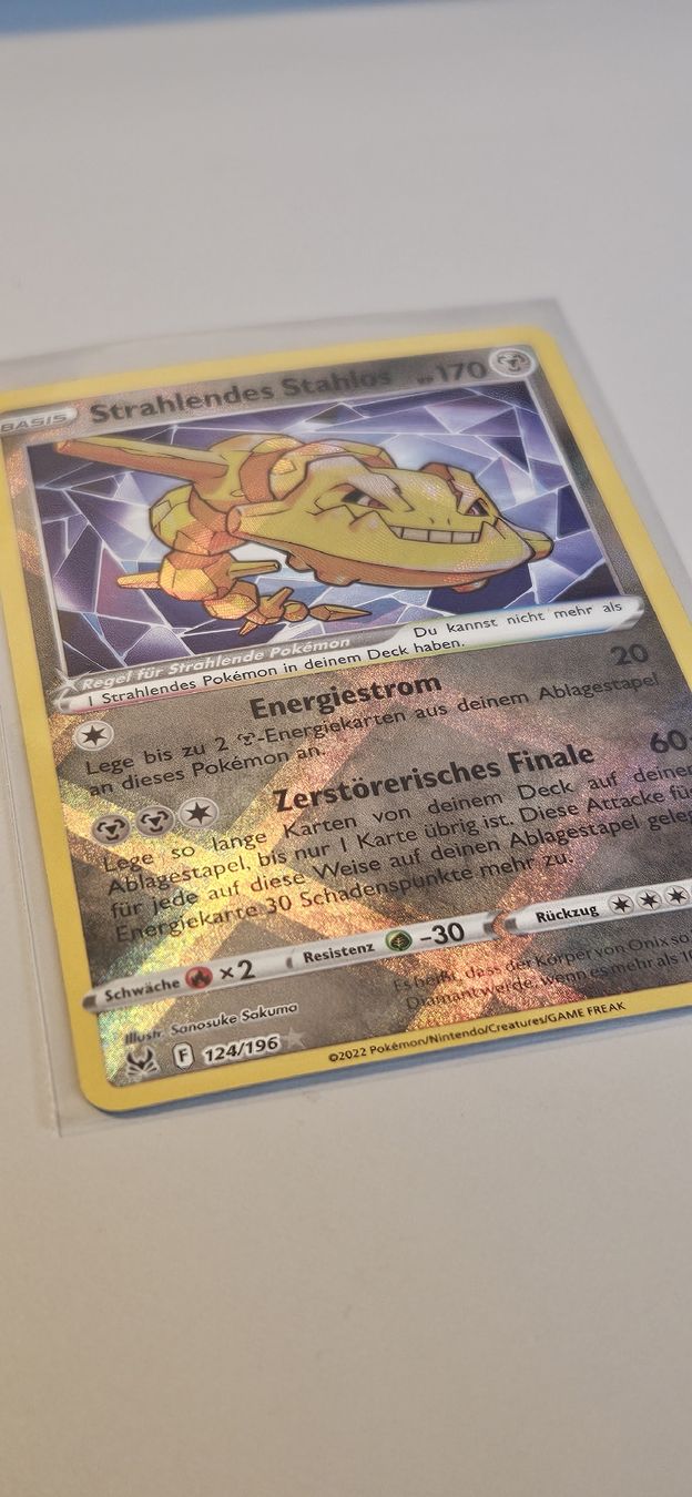 Pokémon Carte collezionabili: Strahlendes Stahlos 124/196 2022 DE – Usato da Belp venduto da Ginus85 2