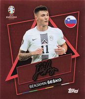 Topps EURO 2024 Swiss Edition SP SVN mit Signatur