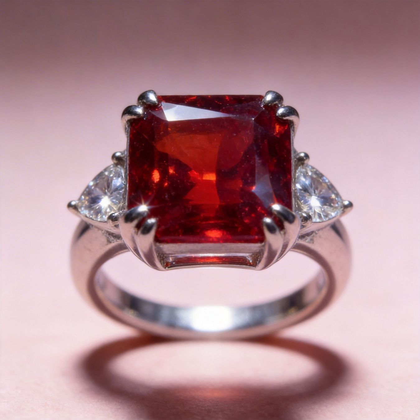 Anelli: Bague rouge rubis – Nuovo e nell'imballaggio originale da St-Maurice venduto da Sandrinette123