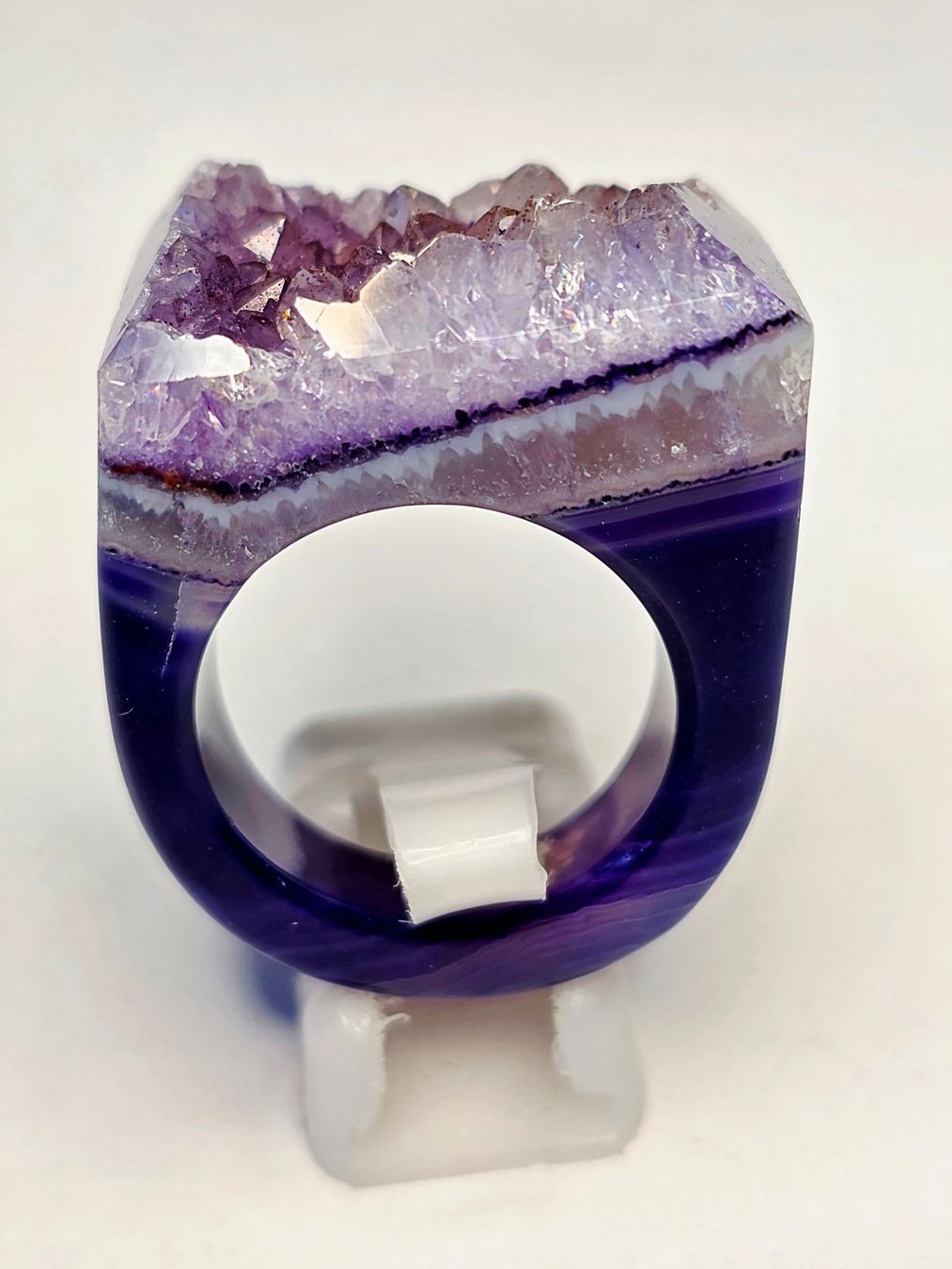 Anelli: Amethist Druse fullstone Fingerring – Nuovo (secondo la descrizione) da Zürich venduto da benedikt12 8