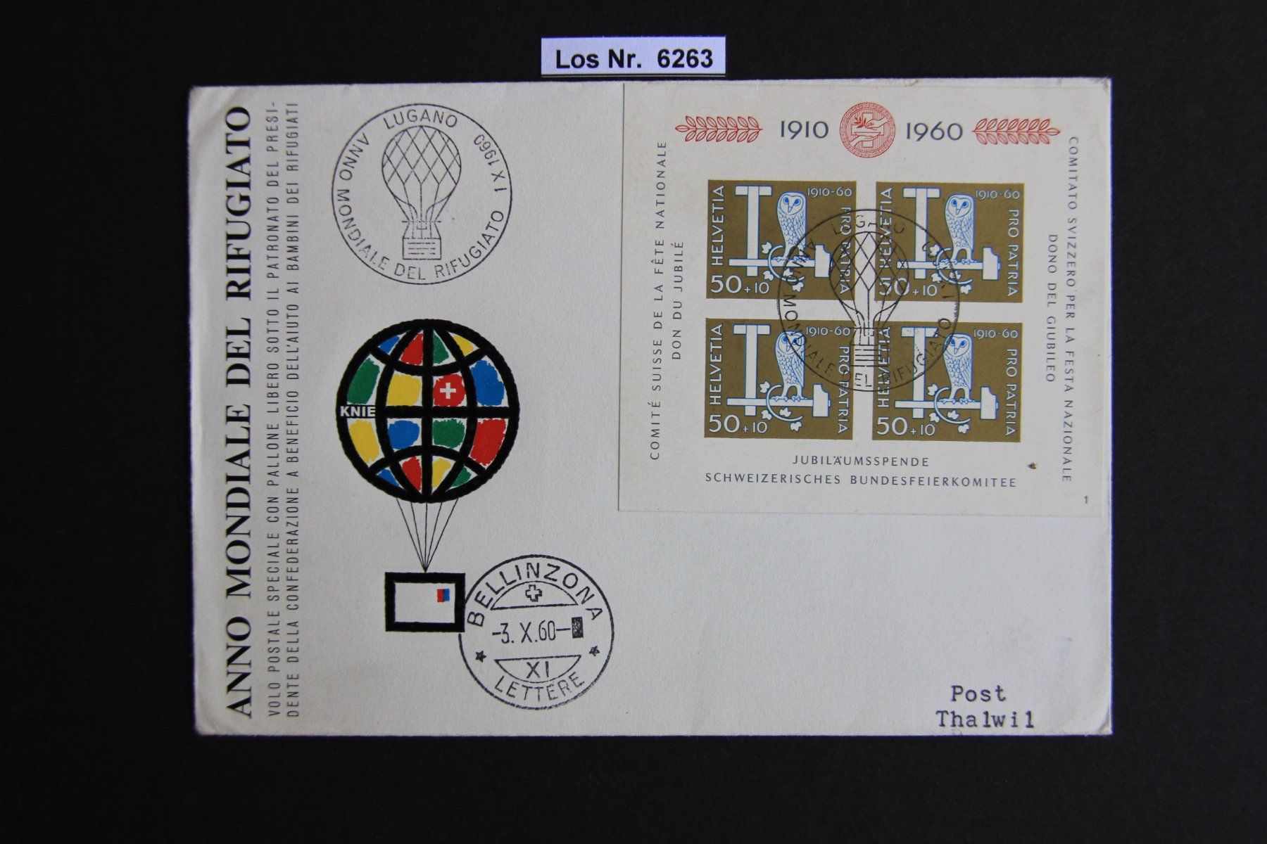 Alle Briefmarken: PP Brief mit Sonderstempel 1960                     Los 6263 – Gebraucht aus Volken von jukon65