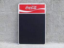REKLAME WERBESCHILD MENUTAFEL COCA-COLA