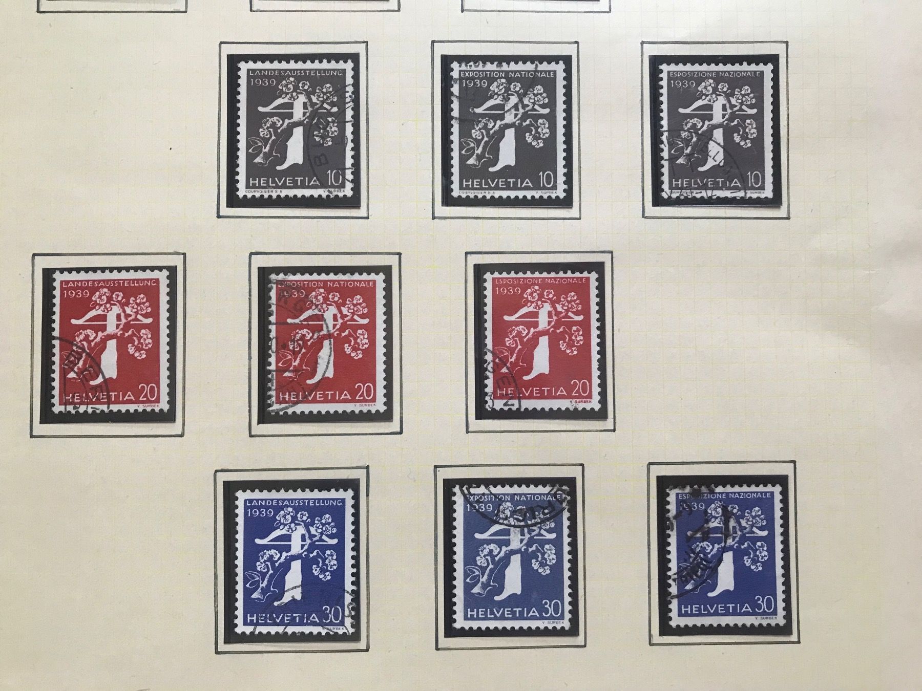 Tous les timbres: 1939, Schweizer Landesausstellung – D'occasion à stäfa par brandy66 2