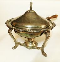 Antike Versilbert Spaisewärmer Silver Plated
