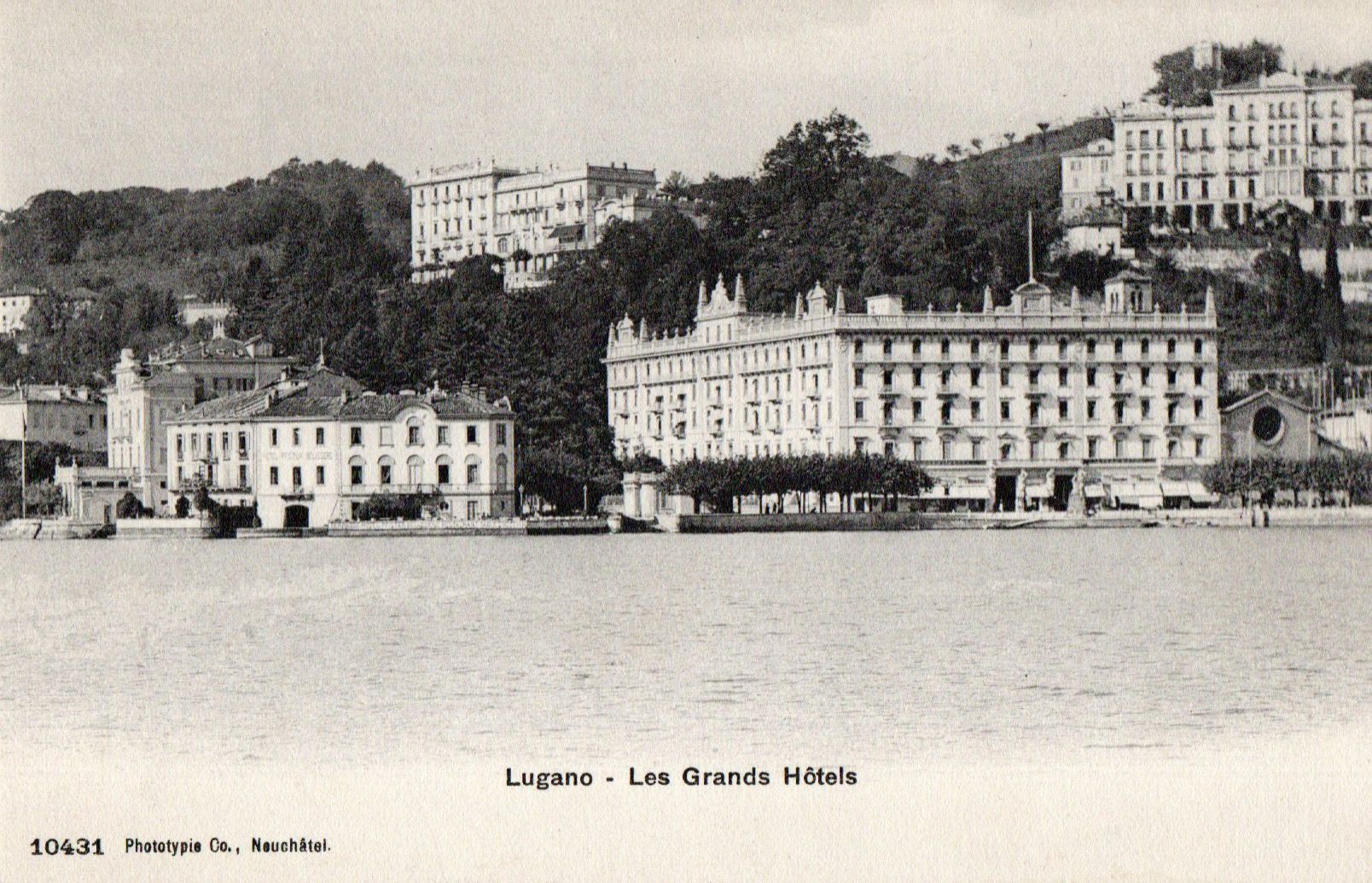 Cartoline postali: Lugano - Le Grands Hôtels – Nuovo (secondo la descrizione) da Melano venduto da pisonsdro