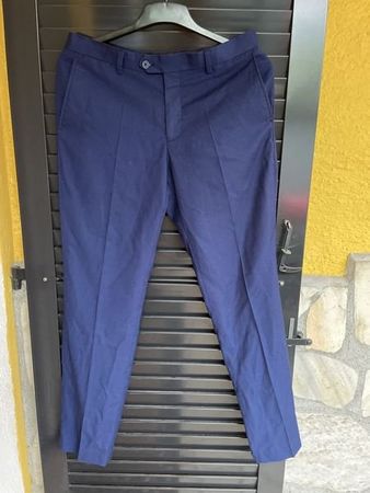 Herren Anzug Hose blau 50 made in England Exclusive
