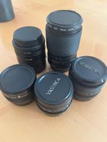 versch. Objektive zu Yashica Kamera