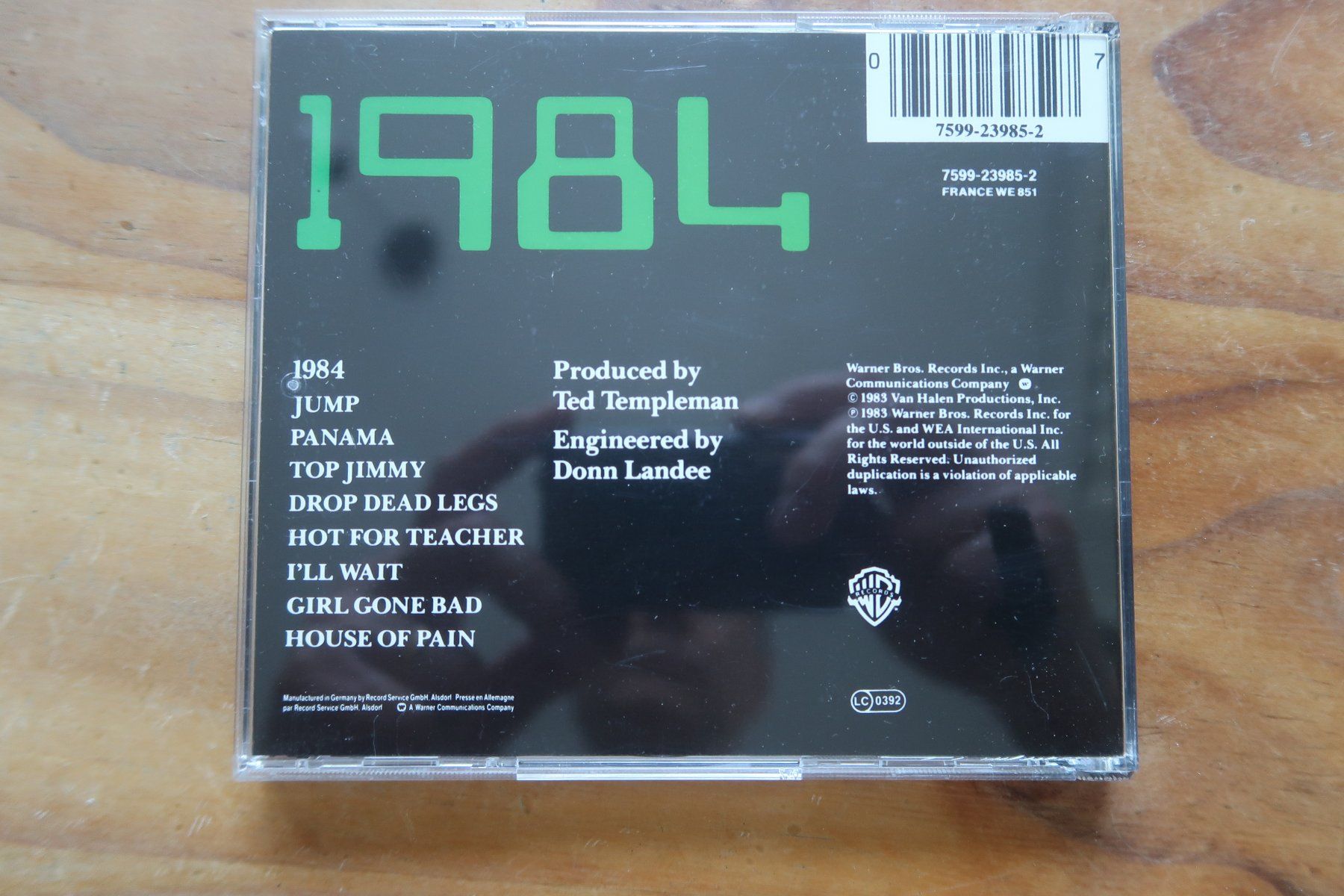 CD: VAN HALEN - 1984 - mit JUMP, PANAMA - CD – Usato da Basel venduto da Patiscat 1