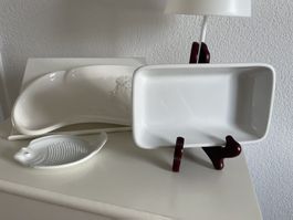 3 Keramik / Porzellanschalen für Seife, Snacks, Schmuck