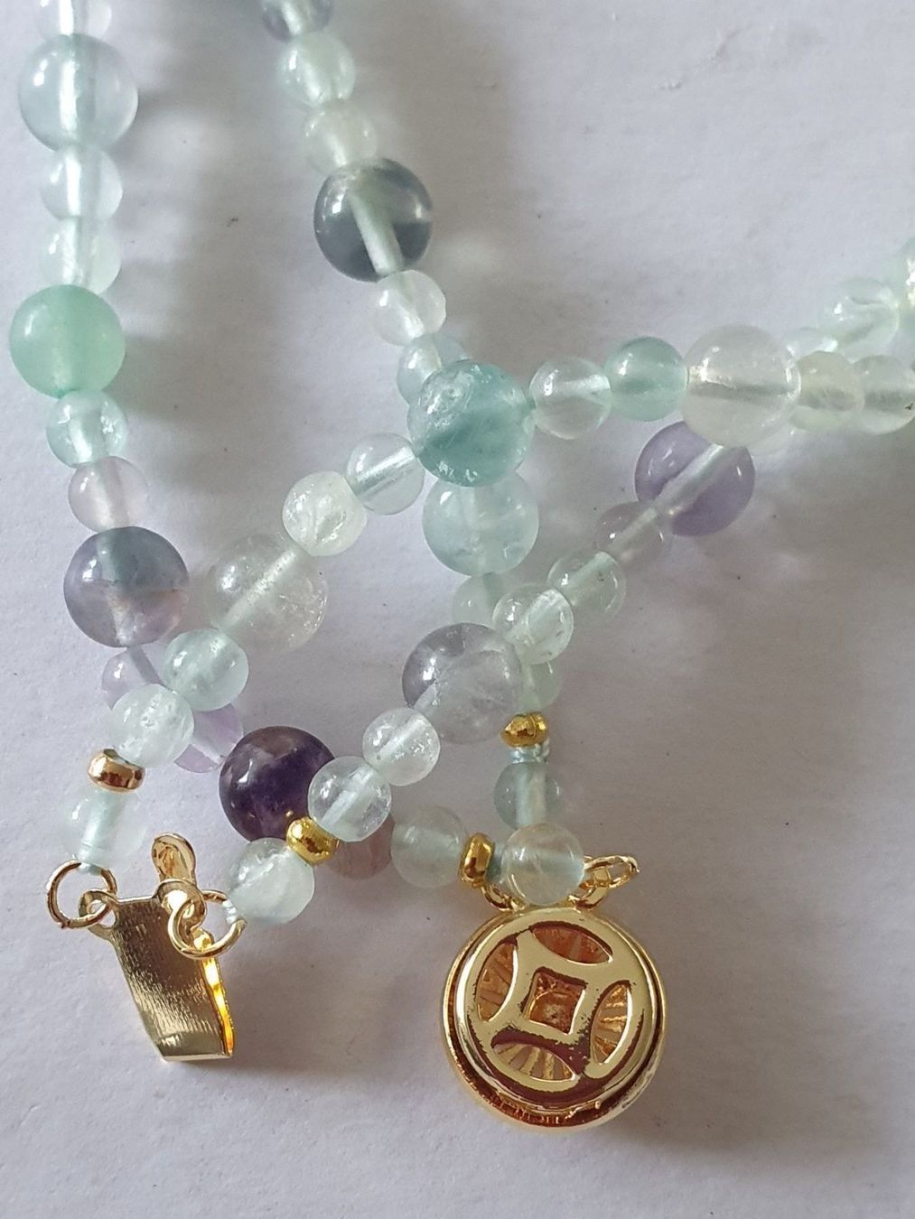 Catenine: Super Kette. Fluorite 2 Reichen – Nuovo (secondo la descrizione) da Benglen venduto da Meercat3 2