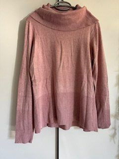 SOYACONCEPT Rollkragen Pullover gestrickt rosa XL