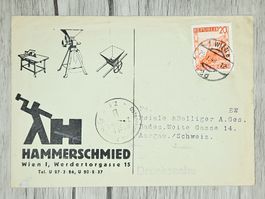 CL14 Enveloppe + Timbre Autriche 1948