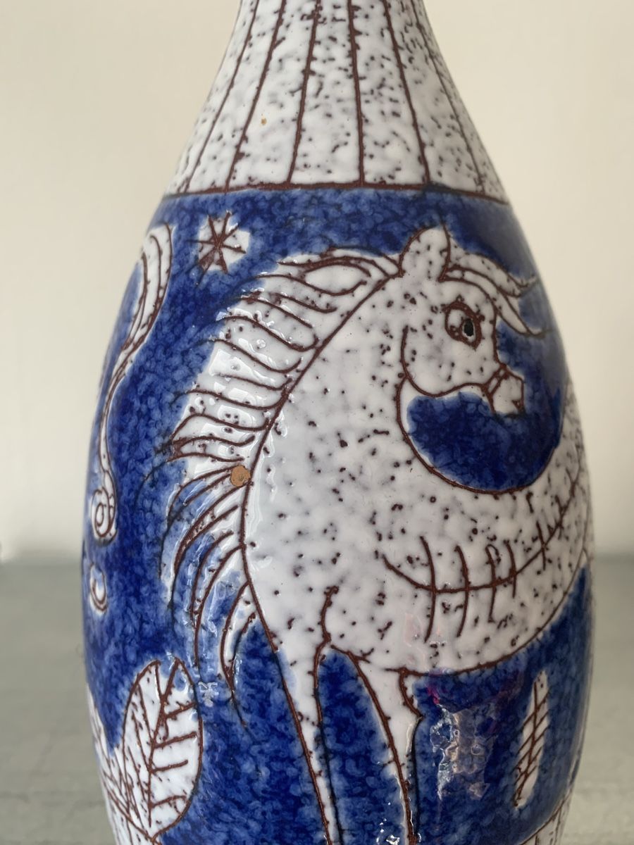 Vasi & Recipienti: Sgraffito vase fratelli Fanciullacci – Usato da Basel venduto da Amechan. 4