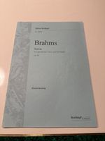 Brahms Nanie Klavierpartitur Chor Orchester op. 82