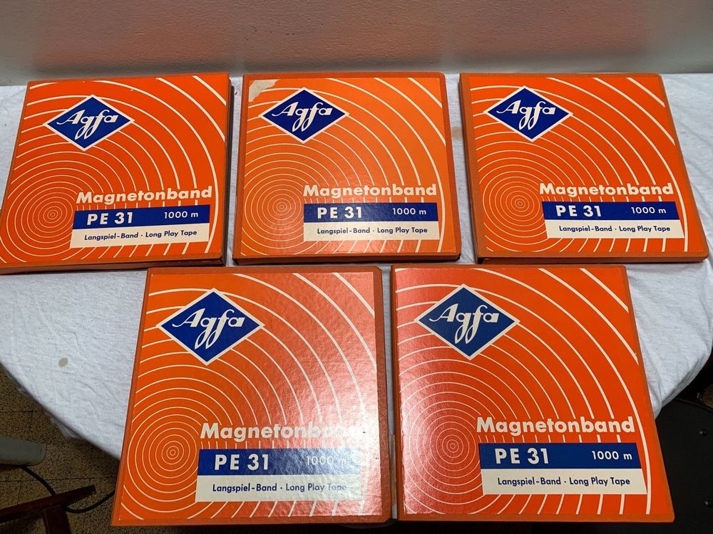 Bande Magnétique AGFA PE 39 - Bobine 18cm 540m - Professionnelle - Neuf