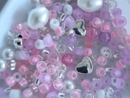 Zauber Glas-Perlen Mischung DIY Schmuck feenrosa