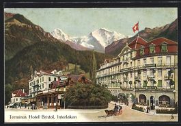 Interlaken, Blick auf Terminus Hotel Bah