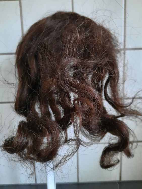 Bonnet en partie de perruque de poupée, bonnet de