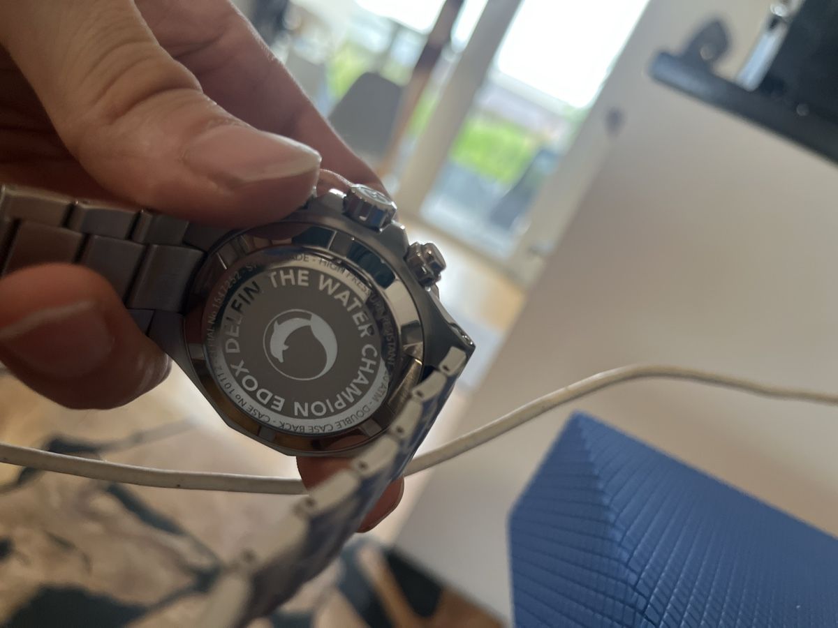 Edox Orologi: Edox Delfin Chronograph Silber/Blau FULL-SET – Nuovo (secondo la descrizione) da Rüti ZH venduto da FabriceK 9